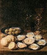 Alexander Adriaenssen with Oysters painting